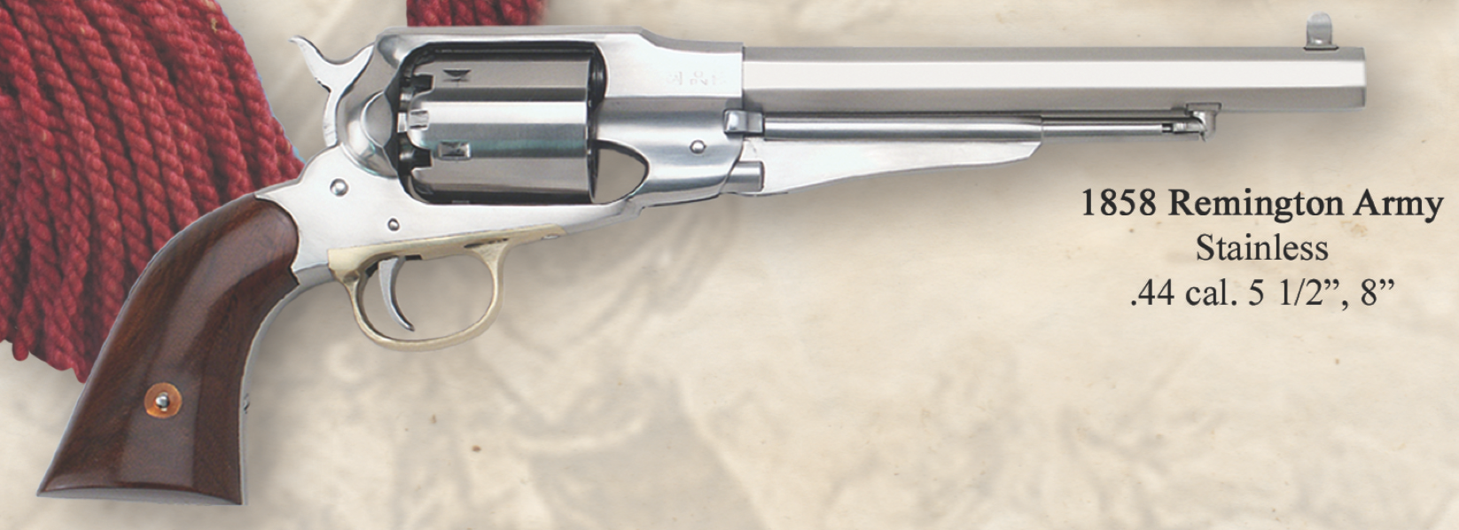 1858 Remington Army Stainless 8