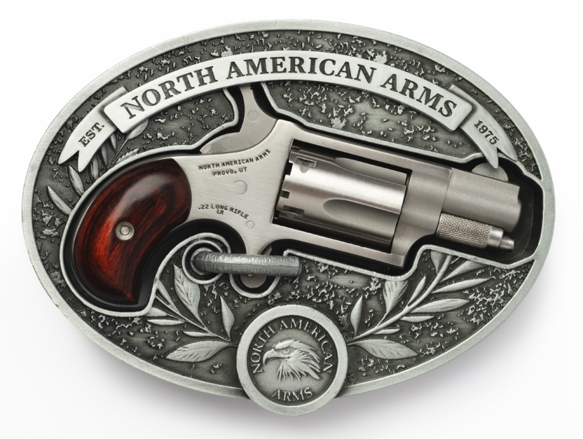 Long Rifle Oval Ornate Belt Buckle