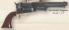 2nd Model Dragoon .44, 7 1/2"
