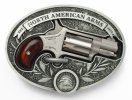 Long Rifle Oval Ornate Belt Buckle